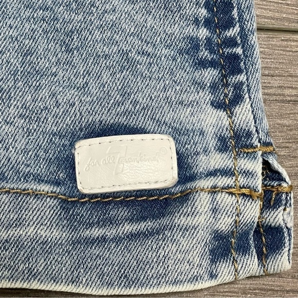 7 for all Mankind Toddler Girls Overall Dress Size 4T Blue Denim Jean Bib. - Picture 2 of 6